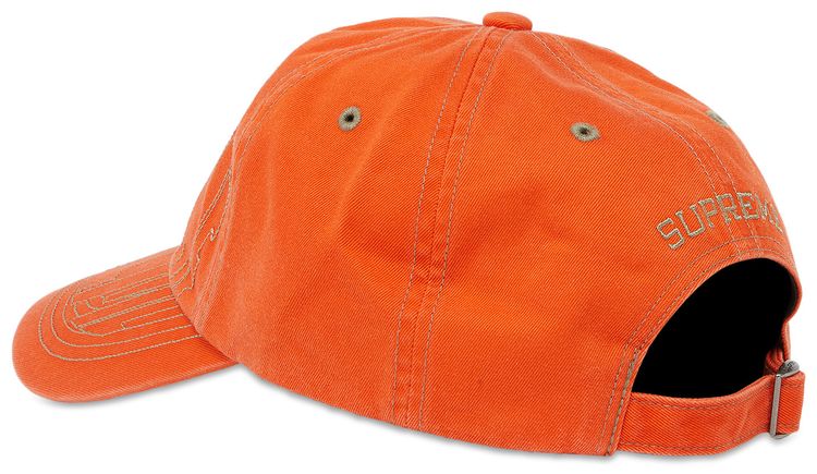 Supreme Visor Stitch 6 Panel Orange