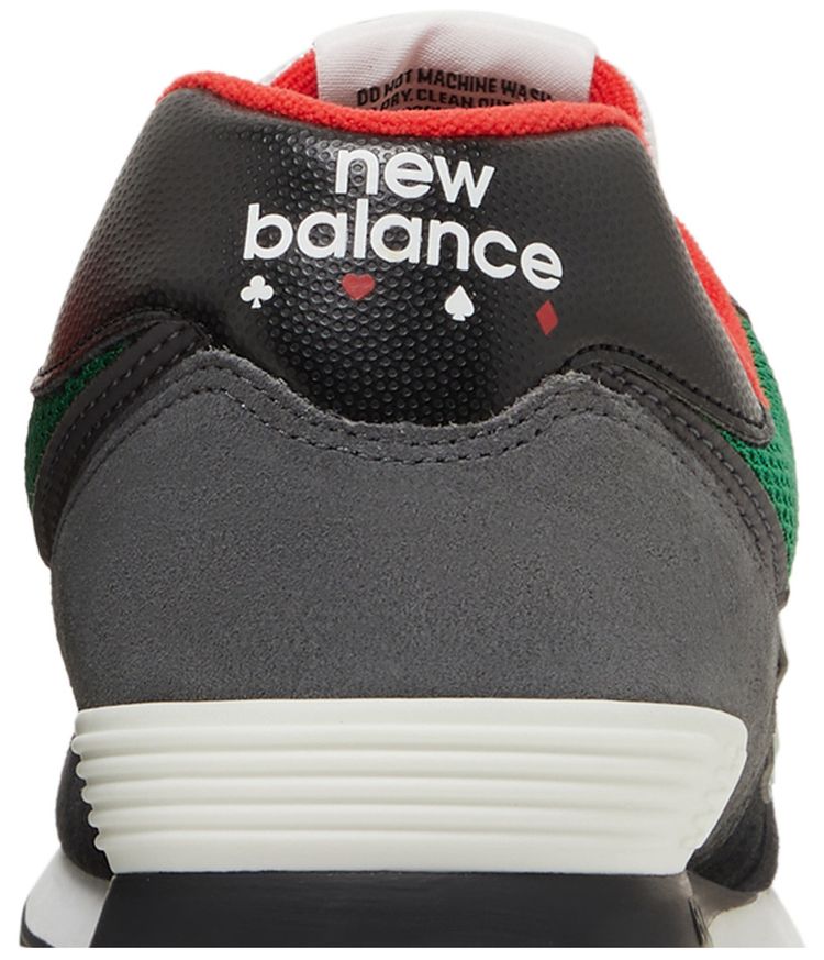 New Balance 574 Playing Card   Black Varsity Green