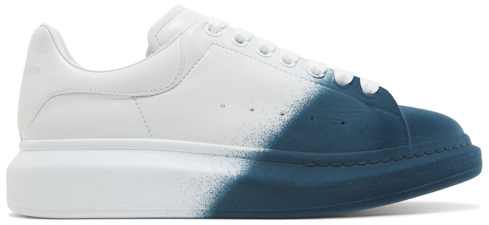 Buy Alexander McQueen Oversized Sneaker 'White Emerald Green Spray' 575415 WHWM2 9706 GOAT
