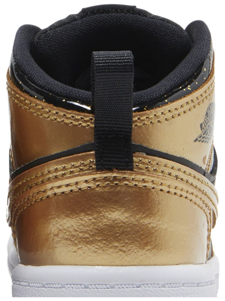 Air Jordan 1 Mid SE TD Metallic Gold Black