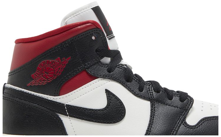 Wmns Air Jordan 1 Mid Black Sail Gym Red