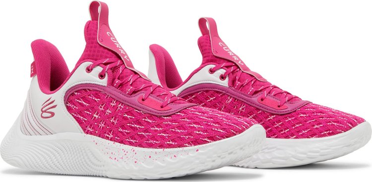 Curry Flow 9 Team White Tropic Pink