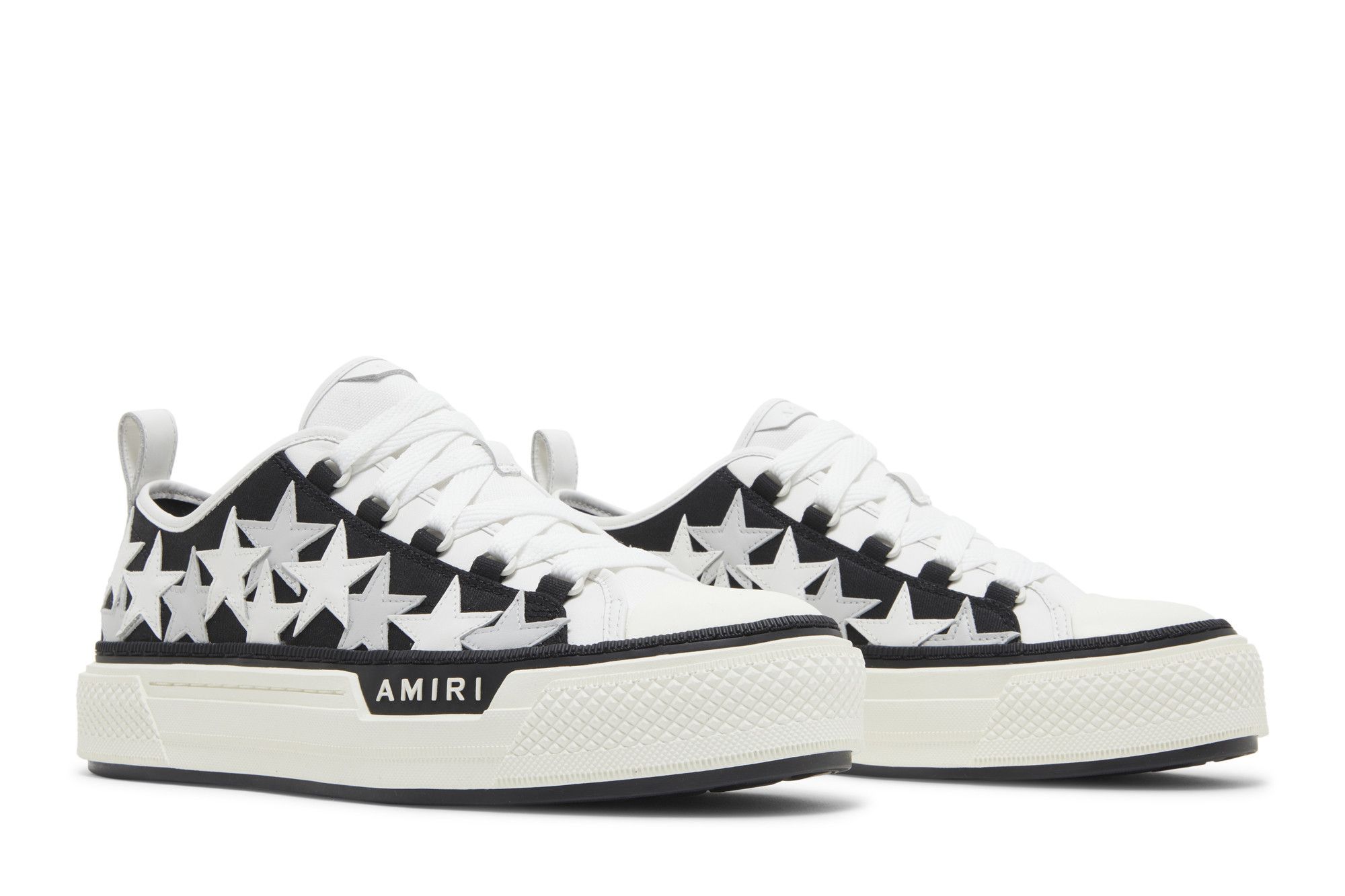 Buy Amiri Stars Court Low 'Black White' - PS23MFS014 001 | GOAT