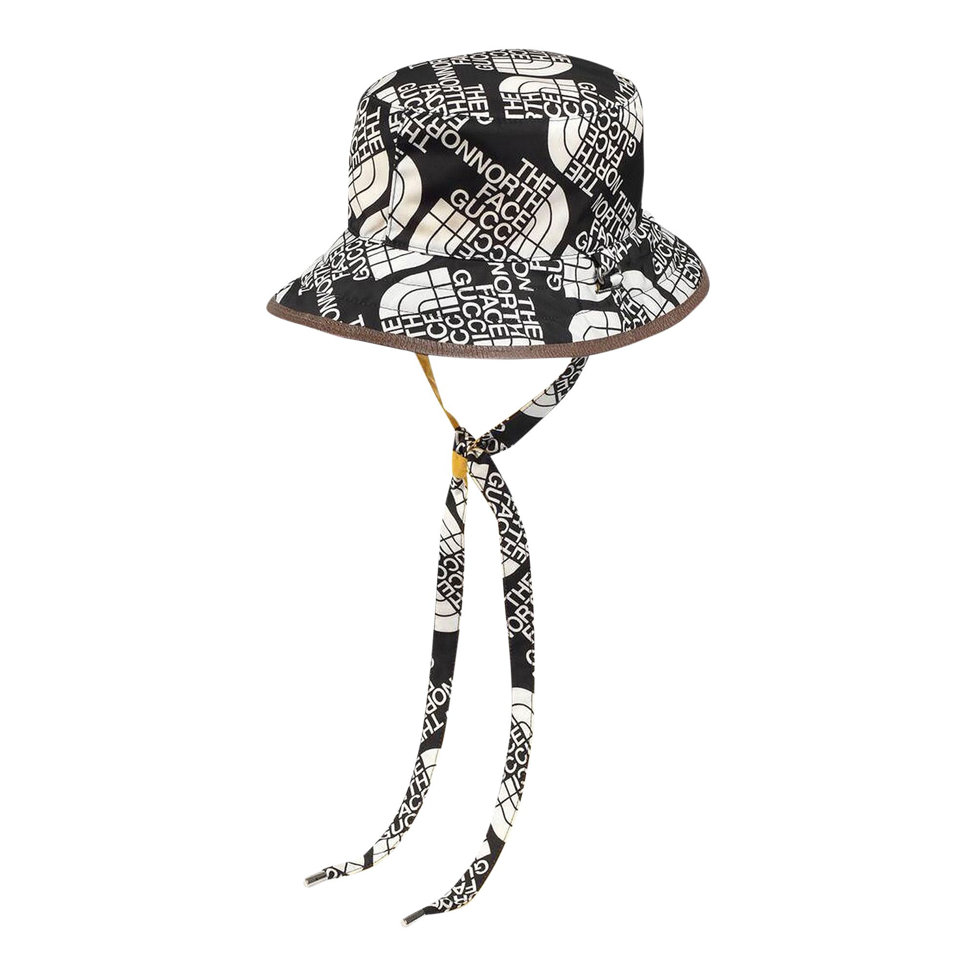 Buy The North Face x Gucci Nylon Self Tie Nylon Hat 'Black