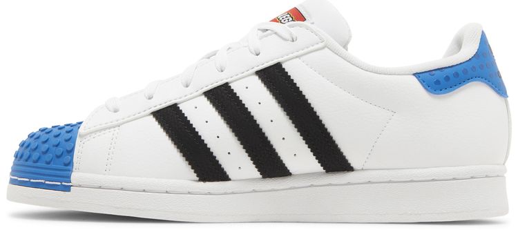 LEGO x adidas Superstar J White Shock Blue