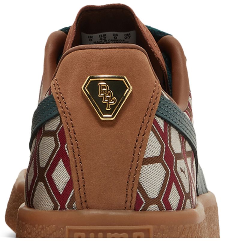 Puma Dapper Dan x Clyde Vintage Pre Game Runway   Brown
