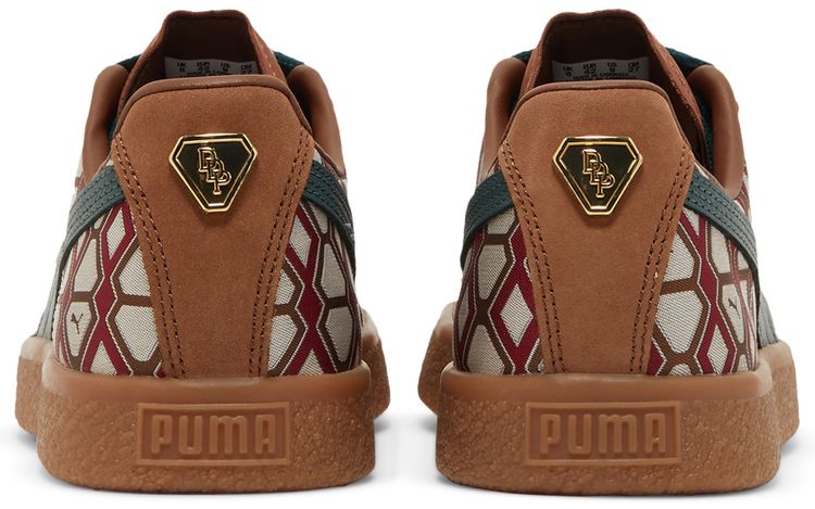Puma Dapper Dan x Clyde Vintage Pre Game Runway   Brown