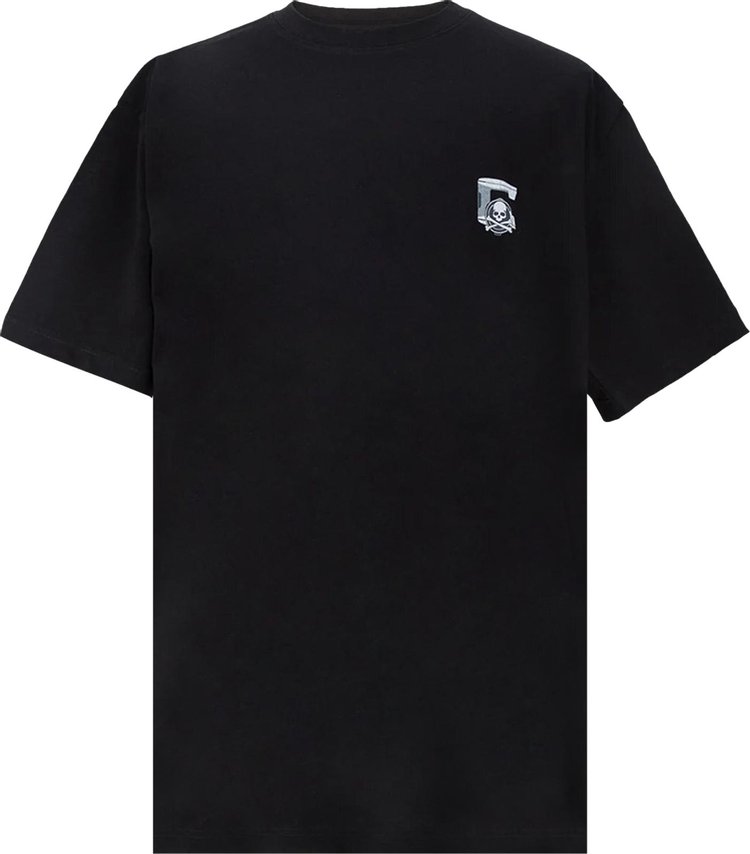 mastermind WORLD Black and White Boxy Layered Long Sleeve T-Shirt