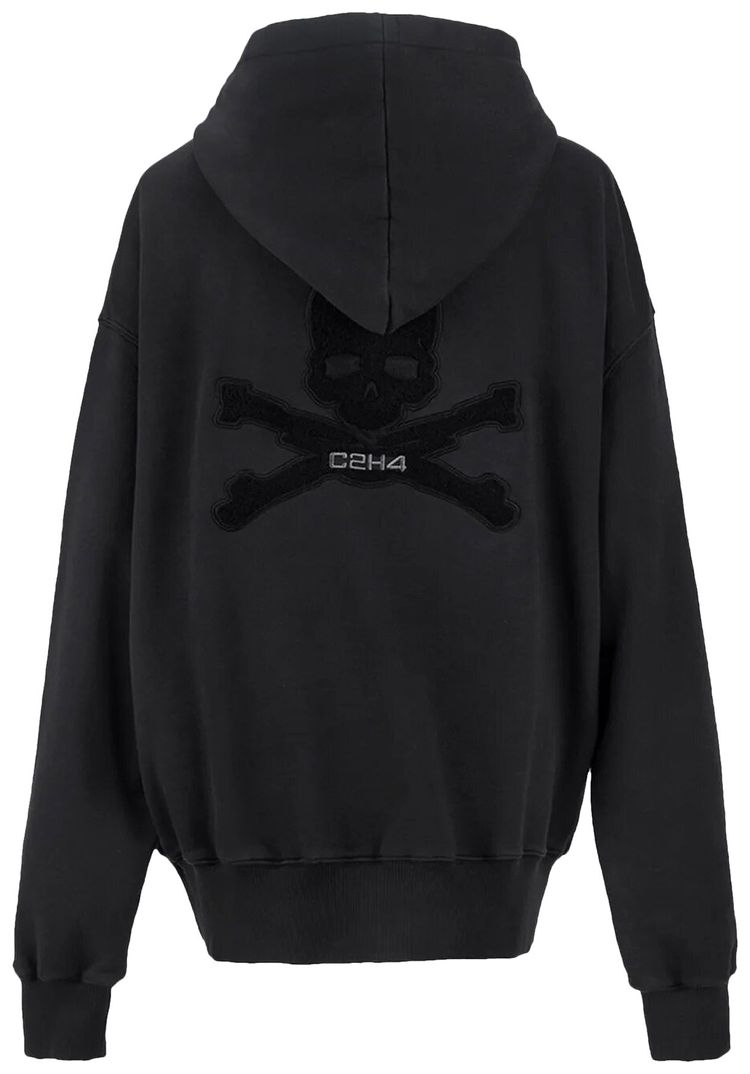 C2H4 x Mastermind Japan C Mastermind Applique Logo Hoodie Black