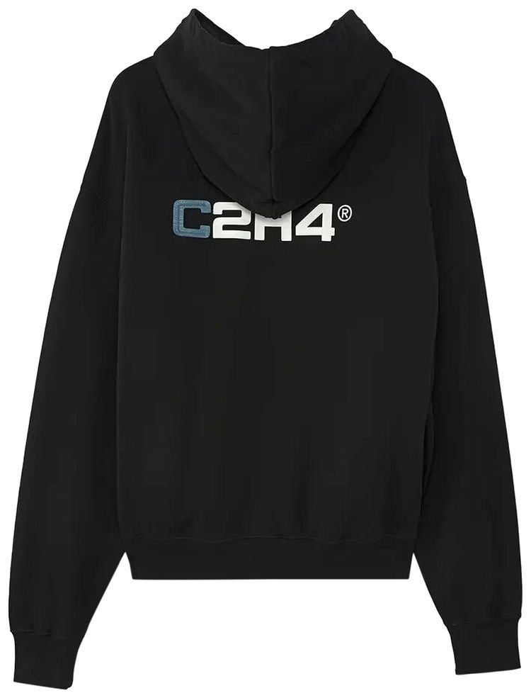 C2H4 Staff Uniform Logo Hoodie Black