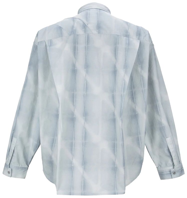 C2H4 Intervein Panelled Shirt Opal Grey
