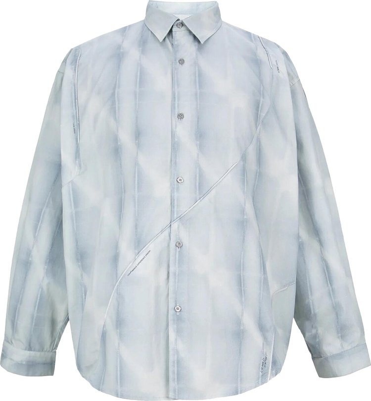C2H4 Intervein Panelled Shirt 'Opal Grey'
