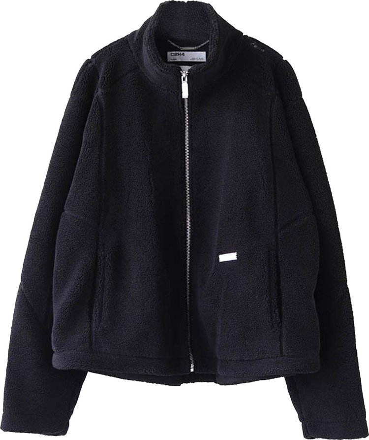 C2H4 Intervein Stitch Fleece Jacket 'Black'