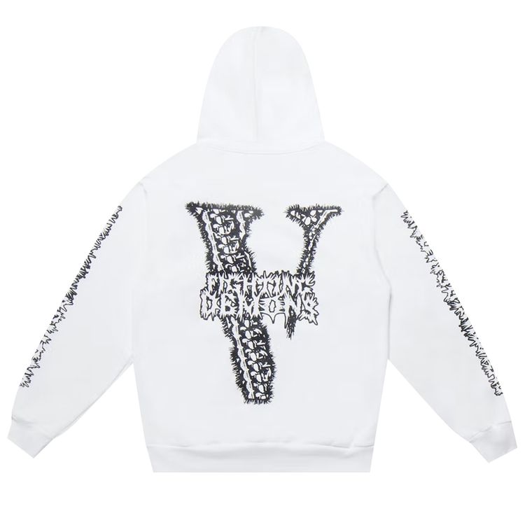 Vlone x Juice WRLD Bone Hoodie White