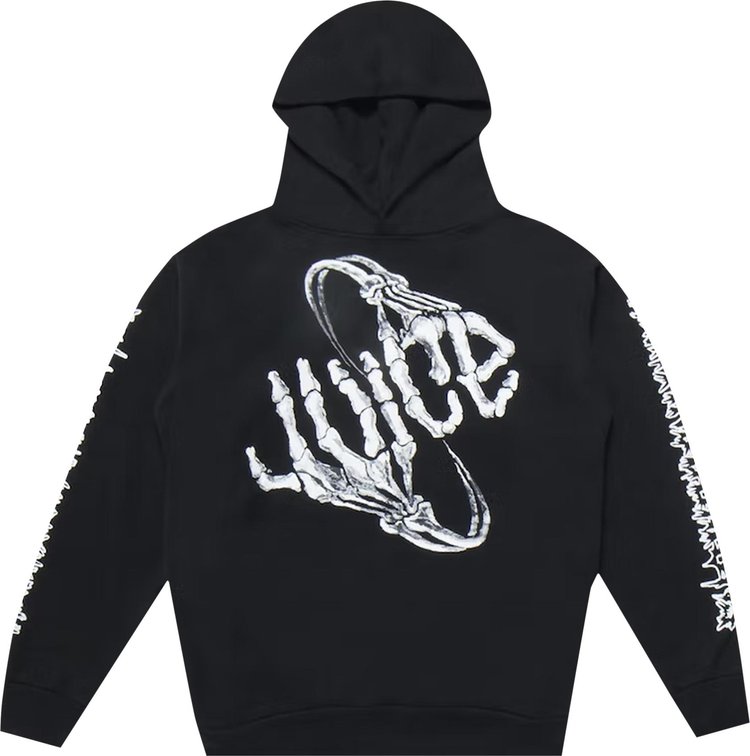 Vlone x Juice WRLD Bone Hoodie Black