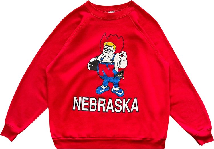 Vintage Nebraska Cornhuskers Sweatshirt 'Red'
