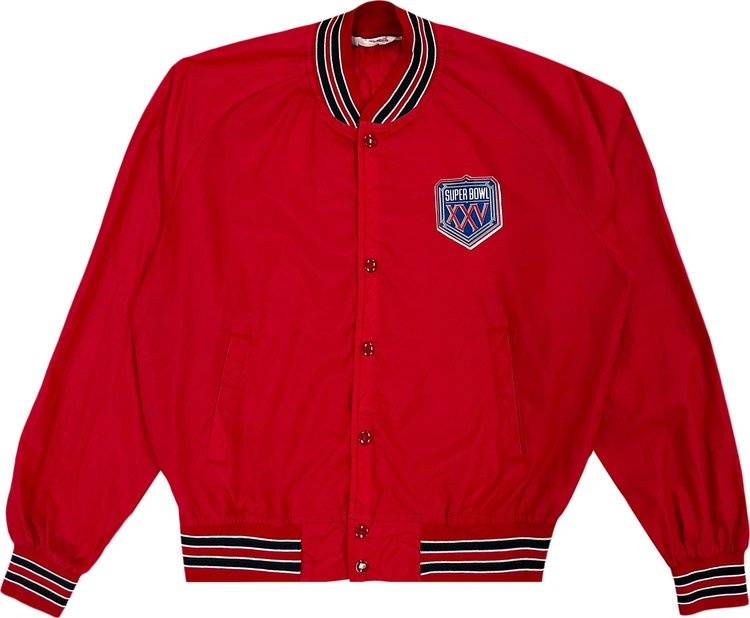 Vintage Super Bowl XXV Jacket 'Red'