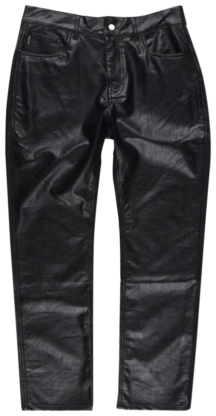 Pleasures Vegan Leather 5 Pocket Black