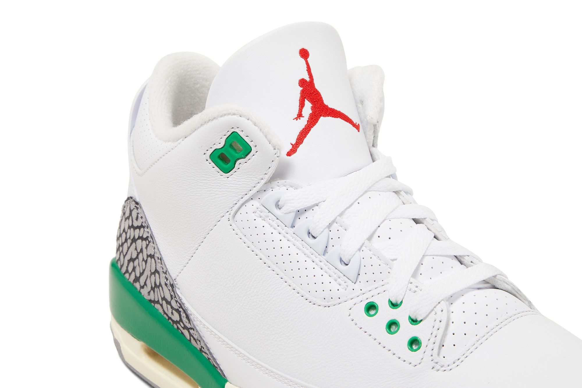 Size 10.0 Wmns Air Jordan 3 Retro 'Lucky Green'