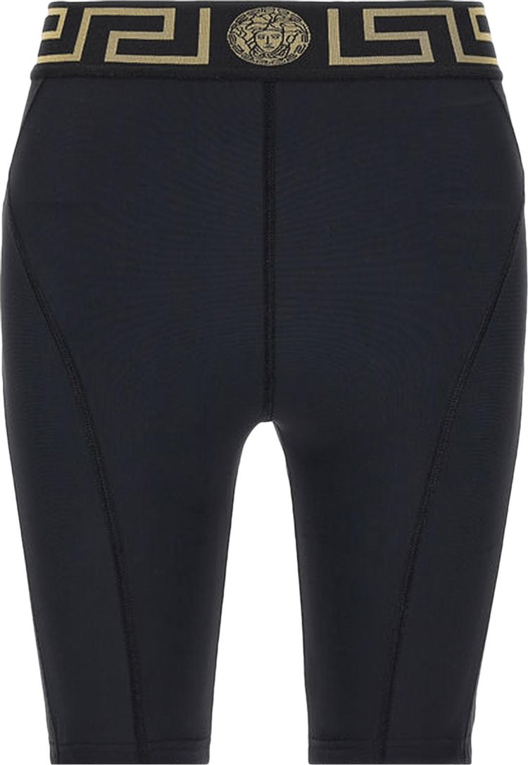 Buy Versace Greca Border Biker Shorts 'Black' - 1004105 1A06229 1B000