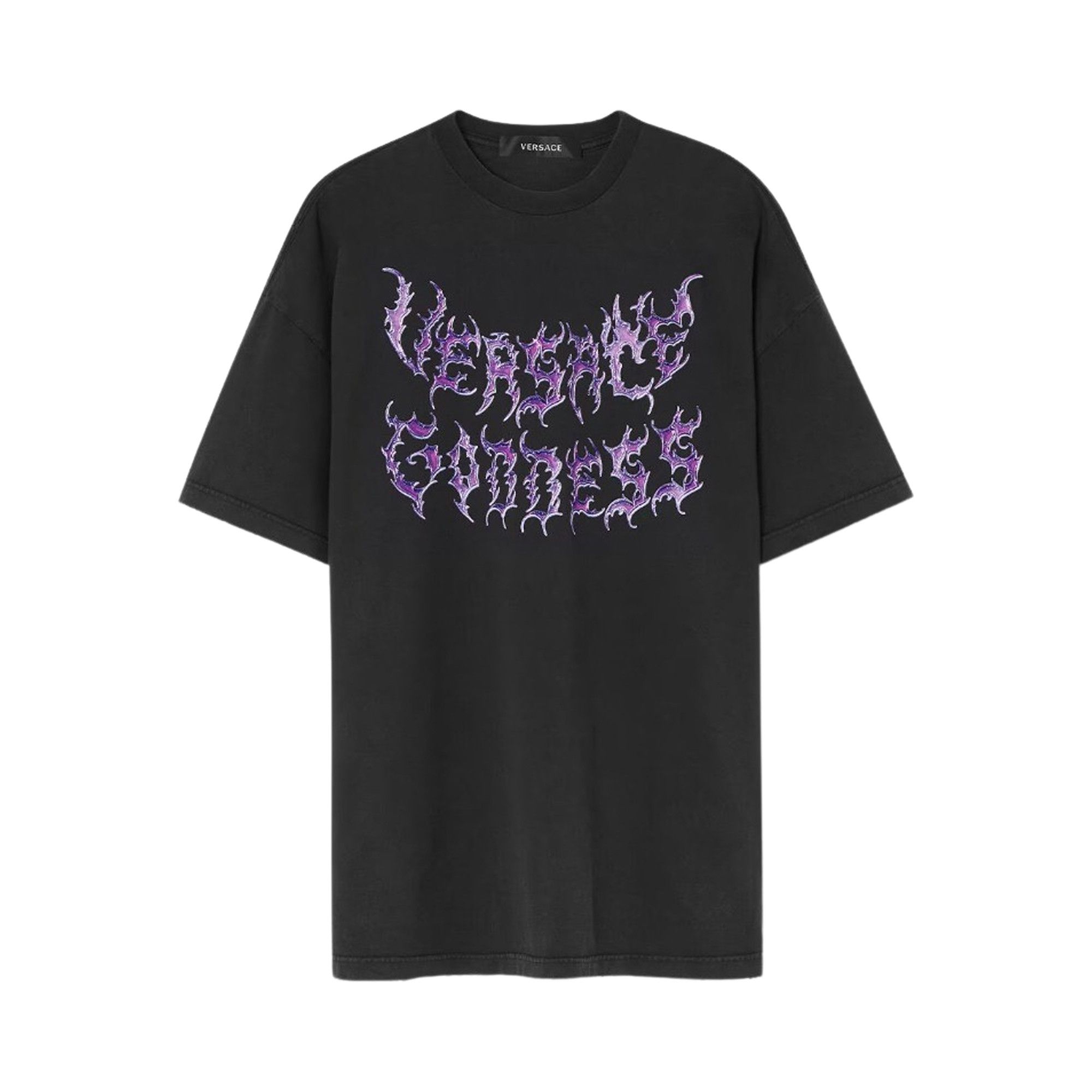 Versace Logo Kids Hoodie Purple | VERSACE US