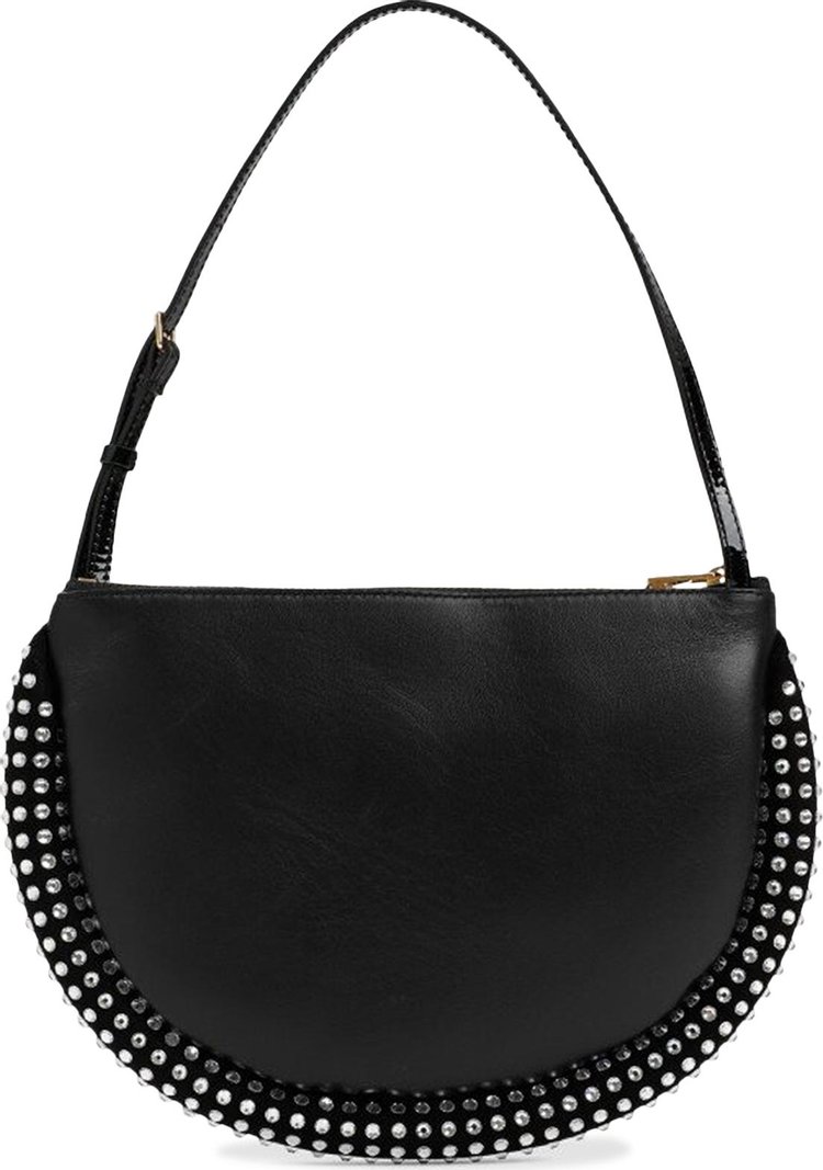 JW Anderson Crystal Bumper Moon Bag Black