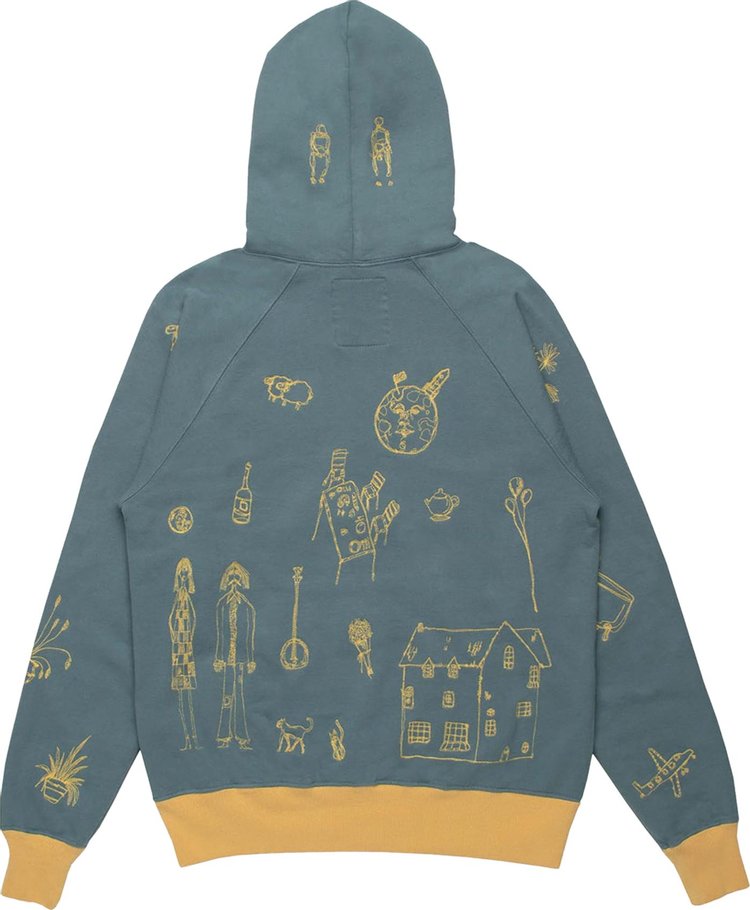 Samuel Zelig Traveling Band Hoodie Sky Blue