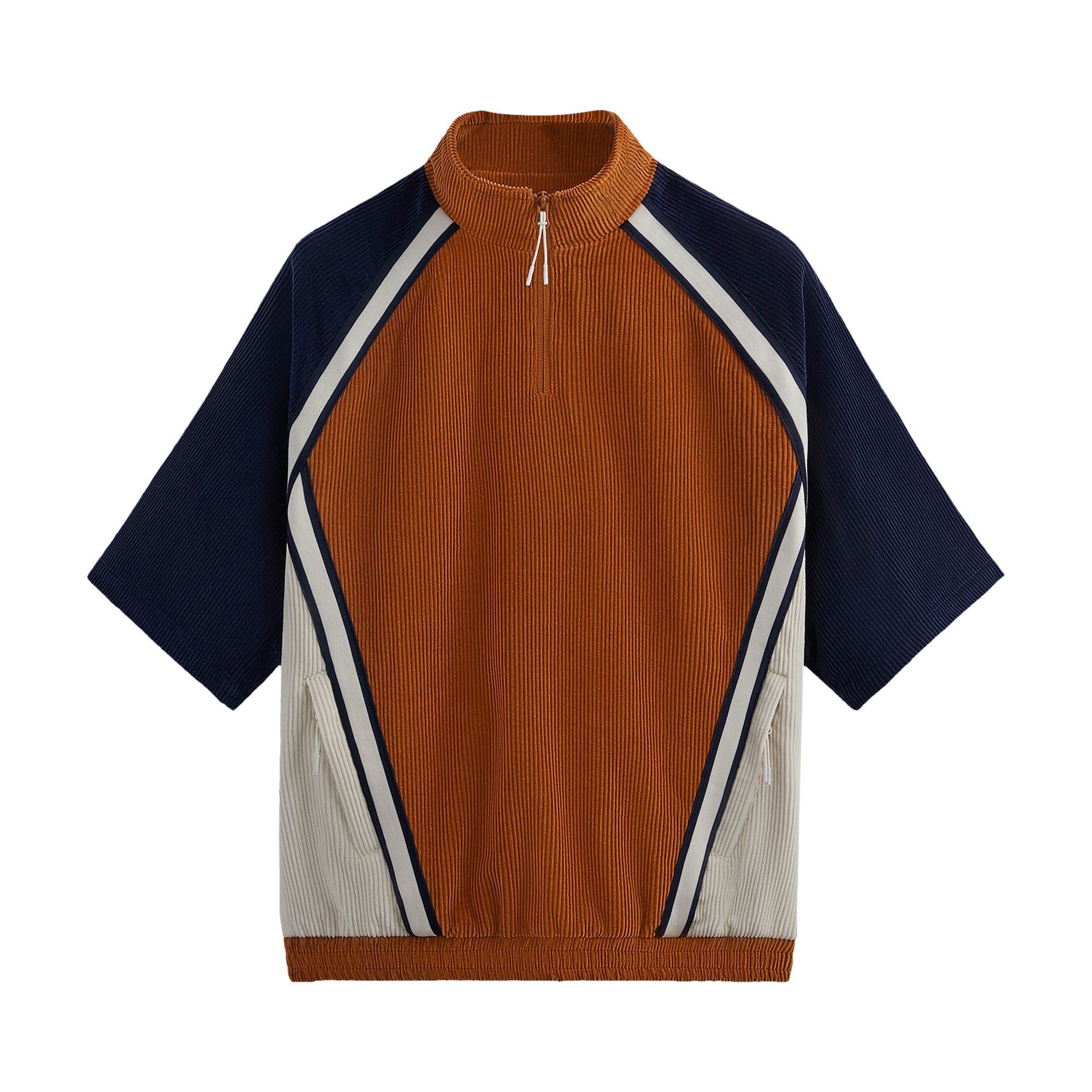 Buy Kith Linden Retro Quarter Zip Carmelite KHM030939 810 GOAT
