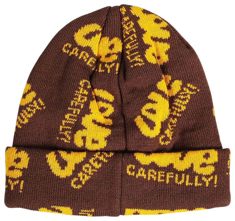 Market Love Carefully Beanie Brown