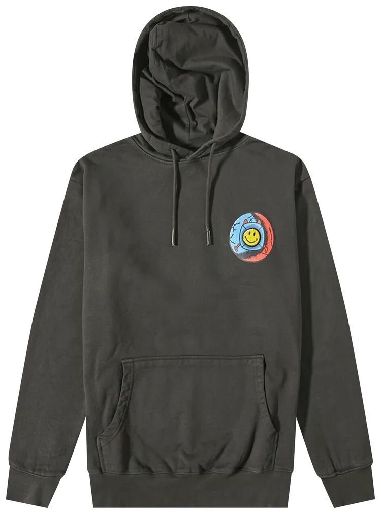 Market Smiley Happiness Within Hoodie Charcoal