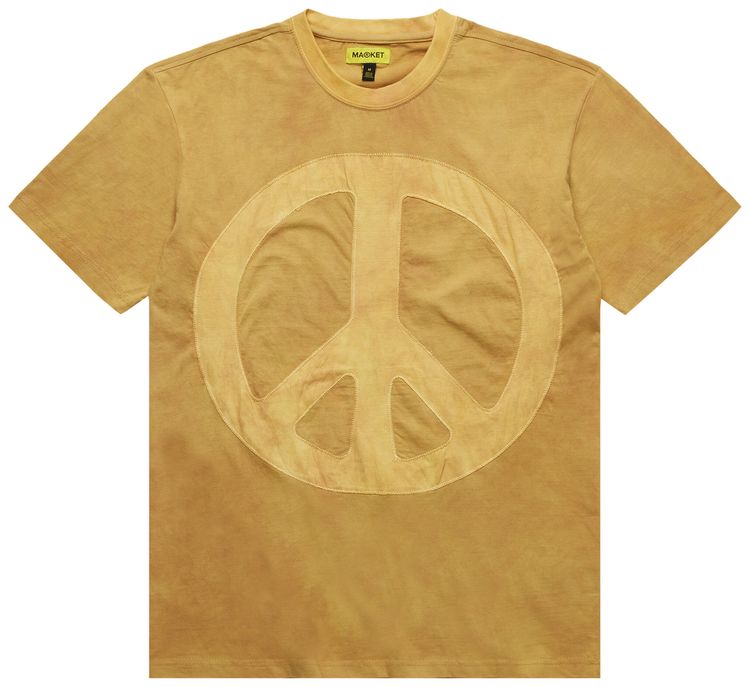 Market Peace Sign Tee Lunar Pale Yellow