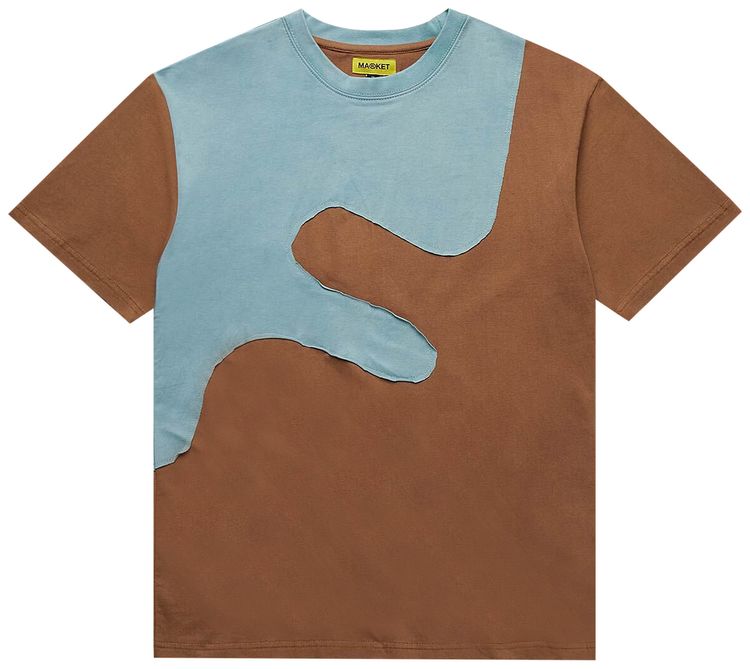 Market Deep End T Shirt Wonka BrownDeep Sea Blue