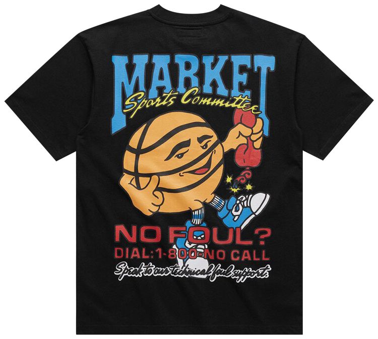 Market Sports Committee T Shirt Black