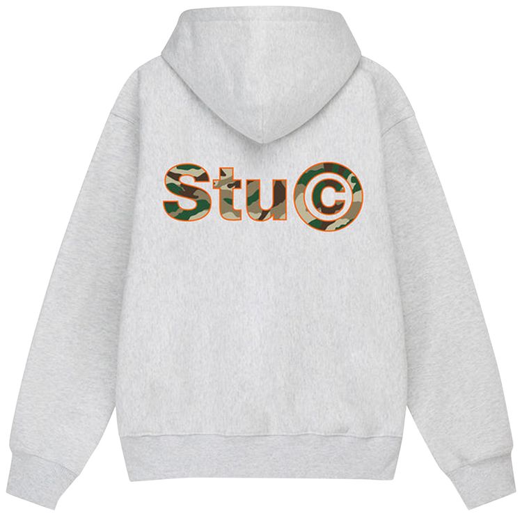 Stussy Stu C Hoodie Ash Heather