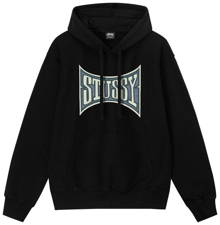 Stussy Champion Pigment Dyed Hoodie Black