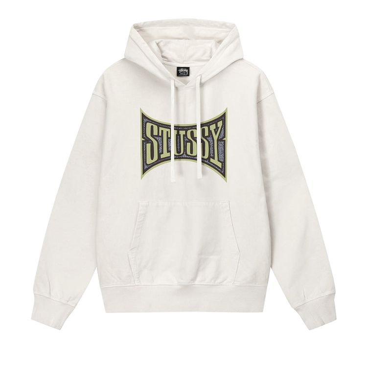 Stussy Champion Pigment Dyed Hoodie Natural