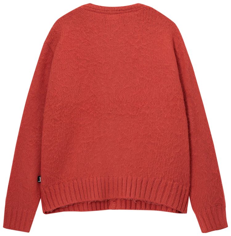 Stussy Brushed Cardigan Red