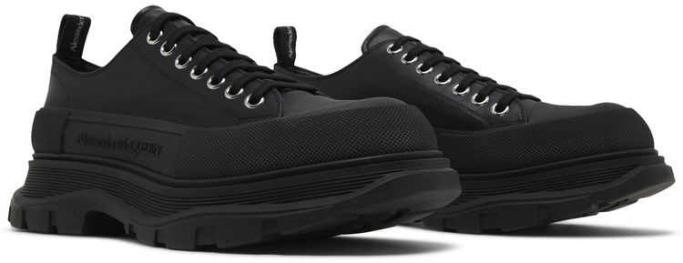 Alexander McQueen Tread Slick Lace Up Black