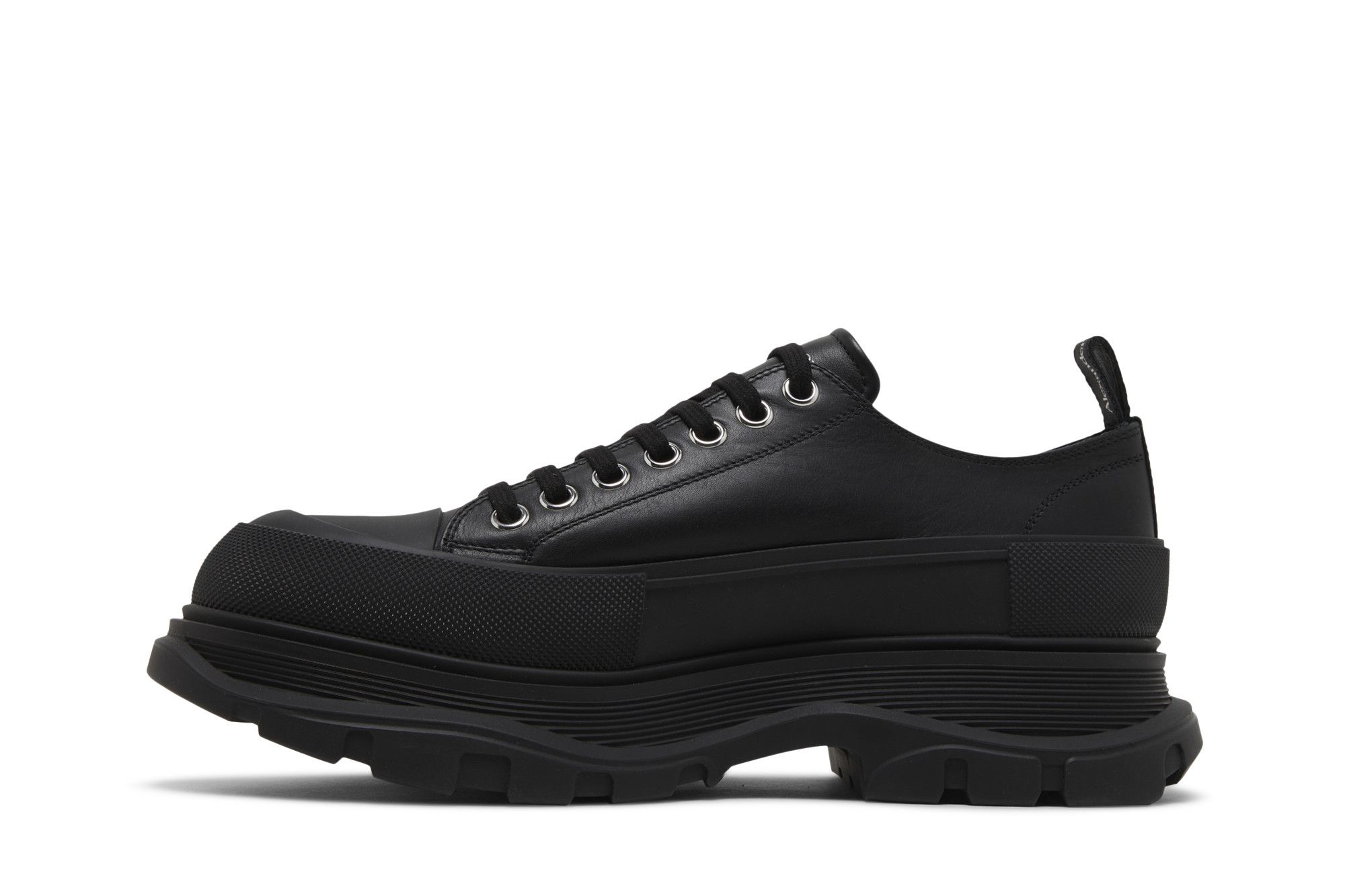 Buy Alexander McQueen Tread Slick Lace Up 'Black' - 627225