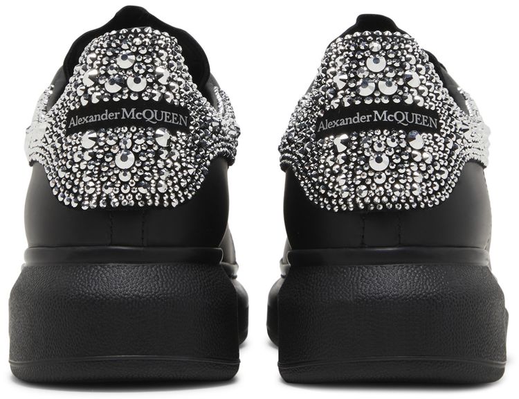 Alexander McQueen Wmns Oversized Sneaker Black Crystal