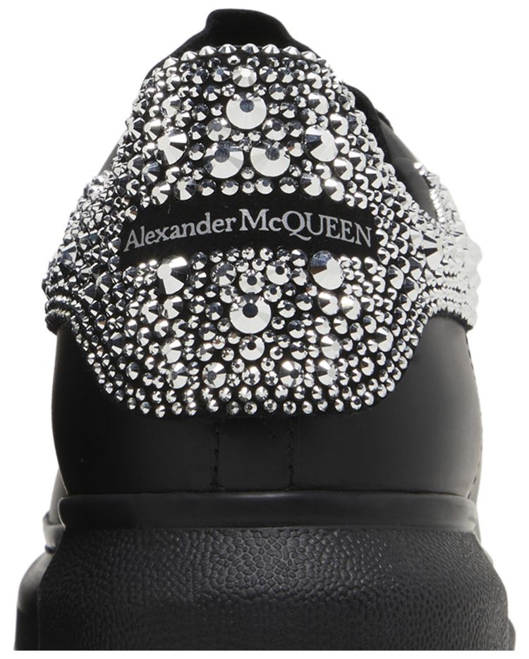 Alexander McQueen Wmns Oversized Sneaker Black Crystal
