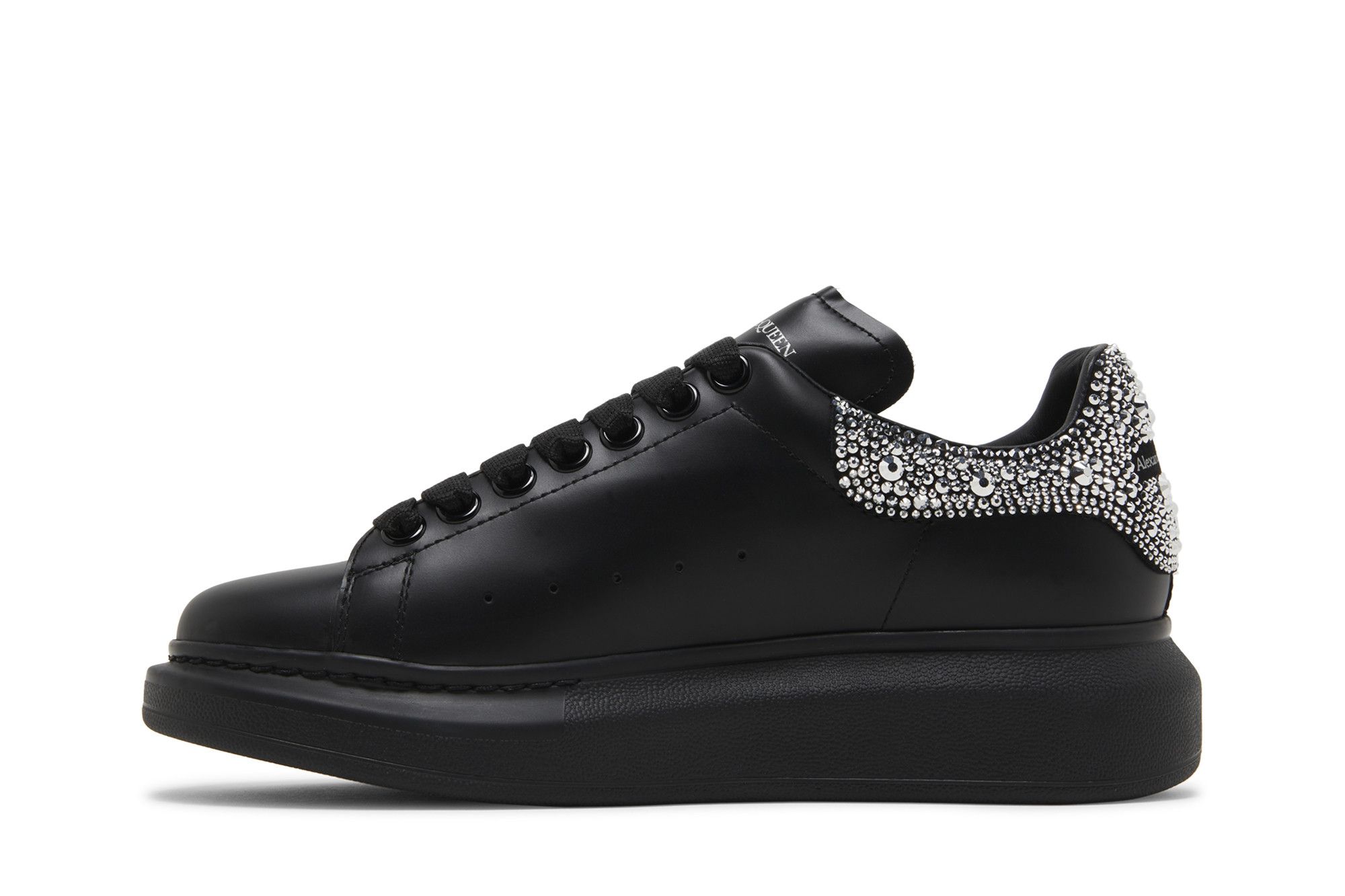 【高額売筋】 Buy Alexander McQueen Wmns Oversized Sneaker 'Black Crystal バッグ