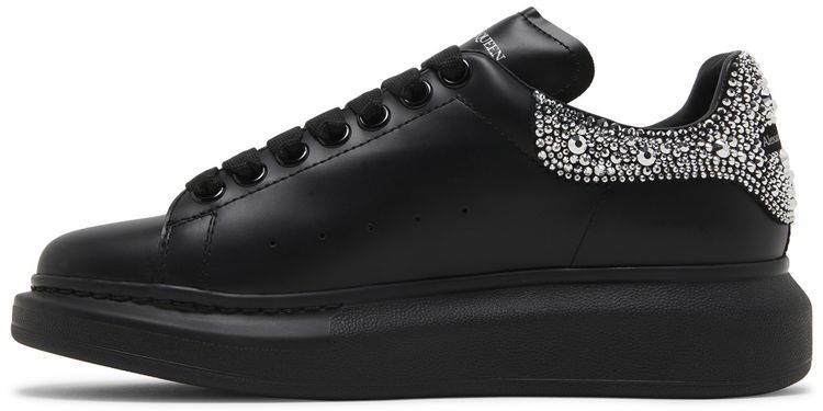 Alexander McQueen Wmns Oversized Sneaker Black Crystal
