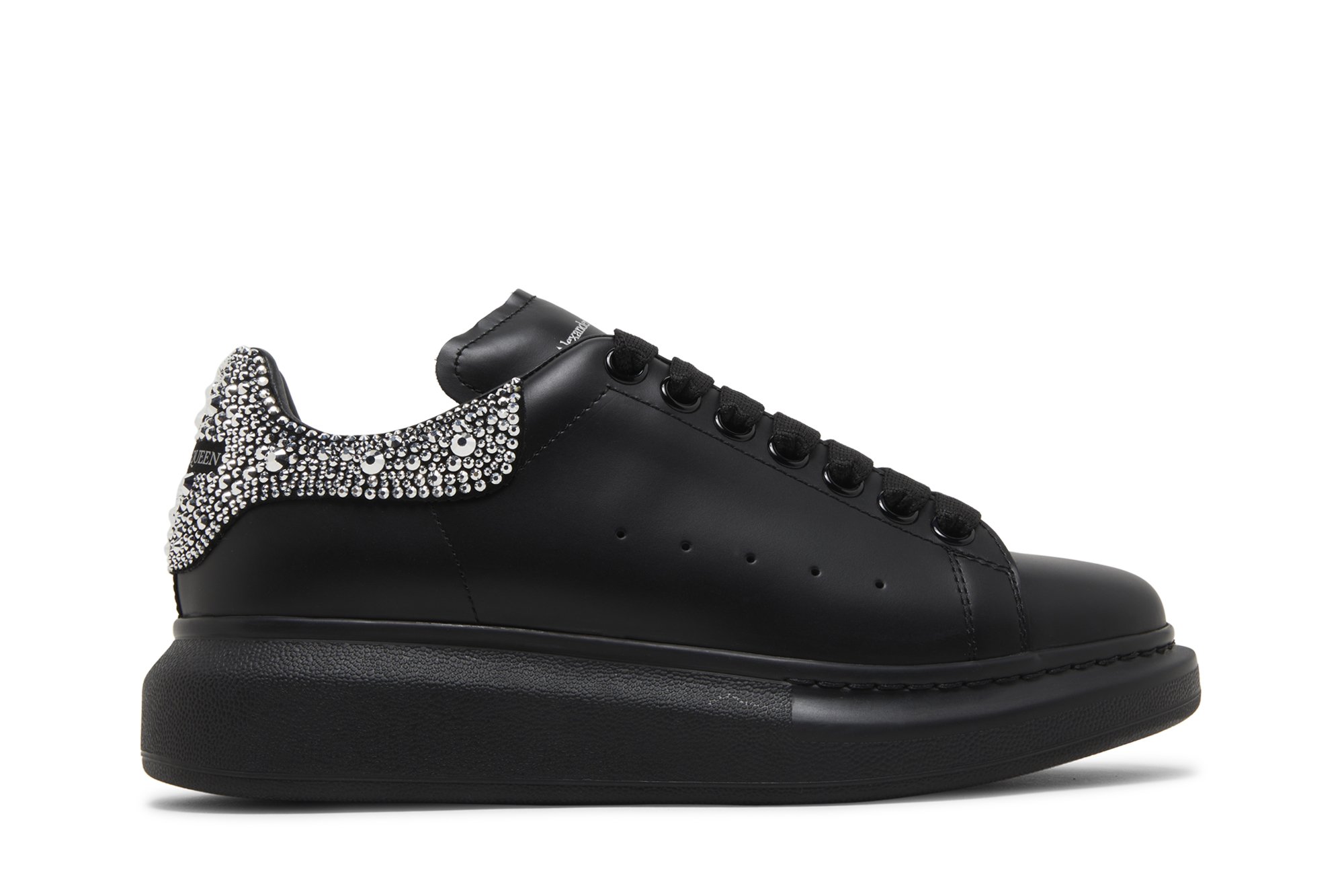 Buy Alexander McQueen Wmns Oversized Sneaker 'Black Crystal 