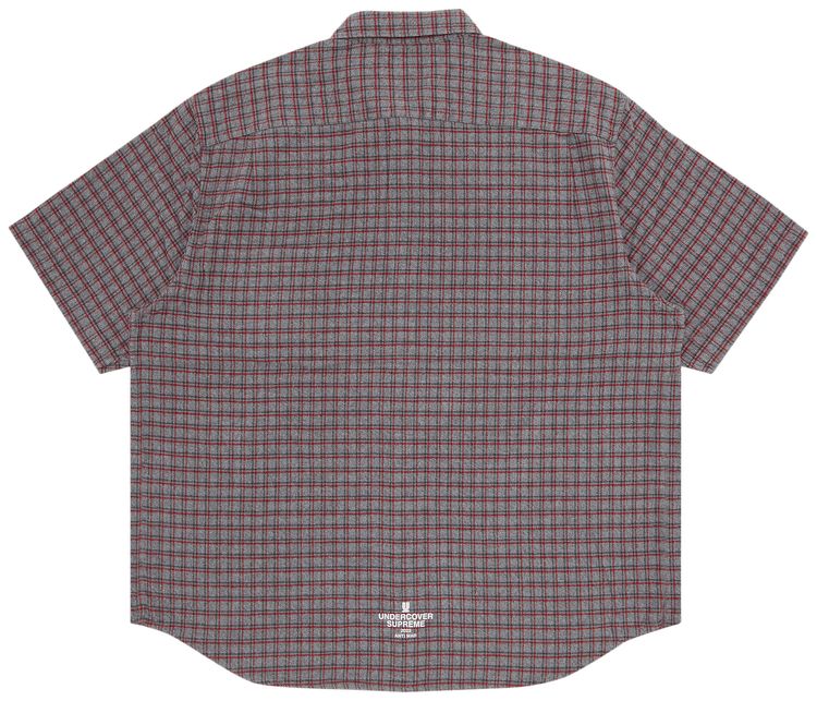 Supreme x UNDERCOVER Short Sleeve Flannel Shirt Grey Plaid