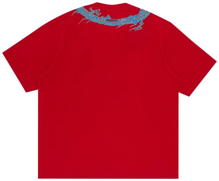 Supreme Dragon Wrap Short Sleeve Top Red