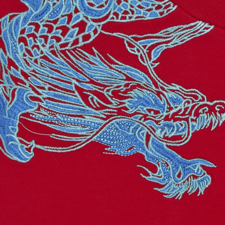 Supreme Dragon Wrap Short Sleeve Top Red