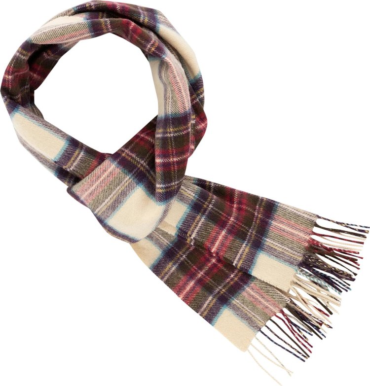 Aime Leon Dore Tartan Cashmere Scarf Royal Stewart