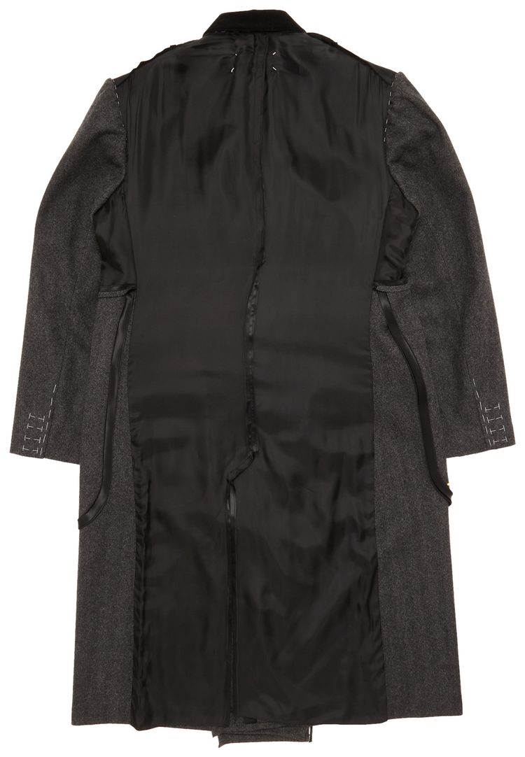 Maison Margiela Plain Long Coat Black