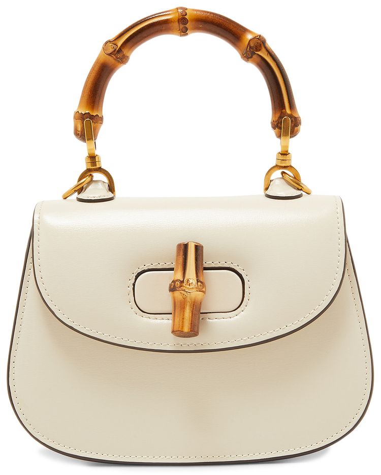 Gucci Bamboo 1947 Mini Top Handle Bag White